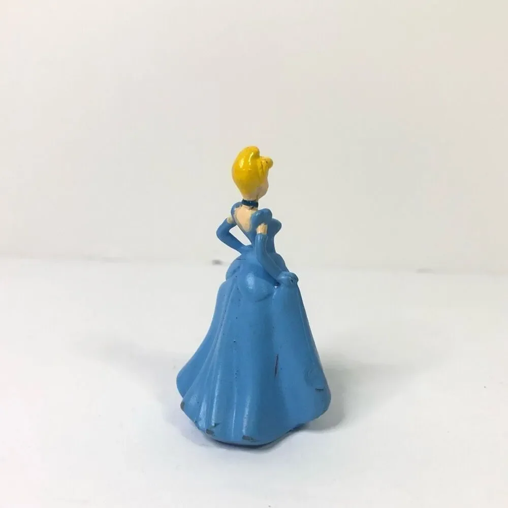 2 inch‎ cinderella blue dress figure pvc cake topper disney princess